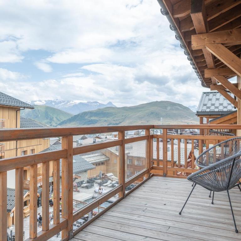 Alpe d'Huez Houses - Hameau de Clotaire - Le cocon blanc - Duplex 5 chambres - cheminée wellness - Ski aux pieds - Appartamento Deluxe con 5 Camere da Letto - 48