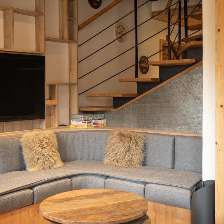 Alpe d'Huez Houses - Hameau de Clotaire - Le cocon blanc - Duplex 5 chambres - cheminée wellness - Ski aux pieds - Appartamento Deluxe con 5 Camere da Letto - 53
