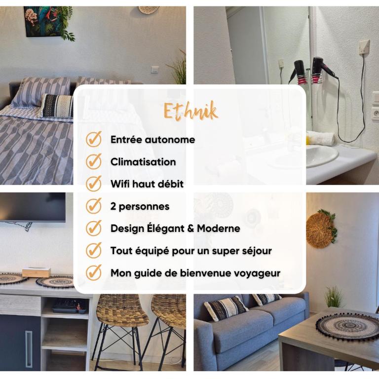 L'Ethnik Proche du centre - Wifi - Moderne - Appartement 1 Chambre - 21