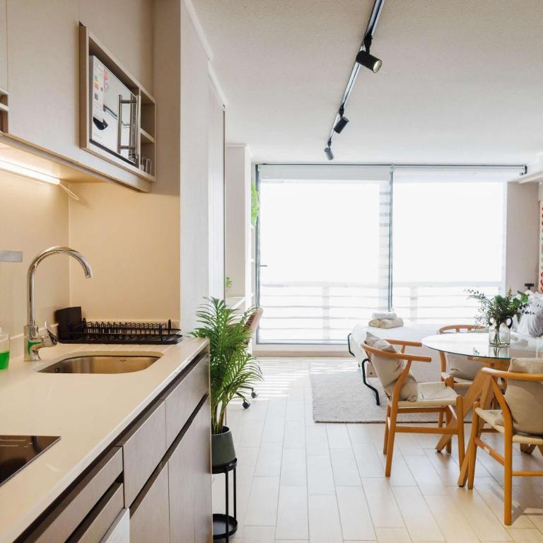Inviting Studio in Vibrant Nunoa 2 Guests - Estudio - 3