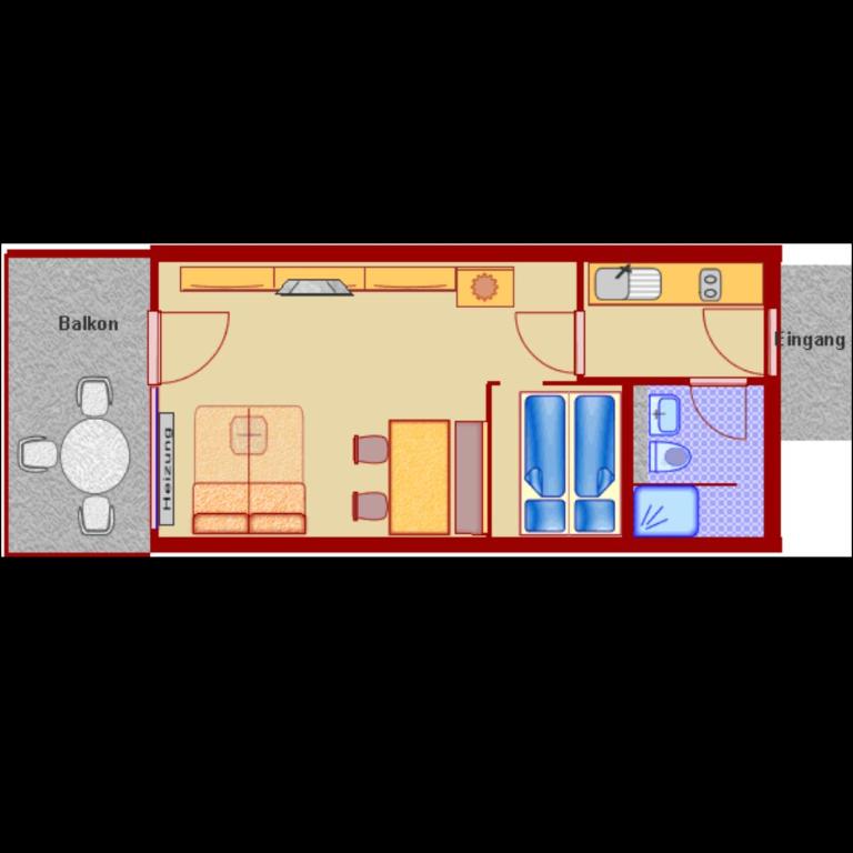 Ferienappartements Weissensee - Apartment mit 1 Schlafzimmer und Balkon - 11