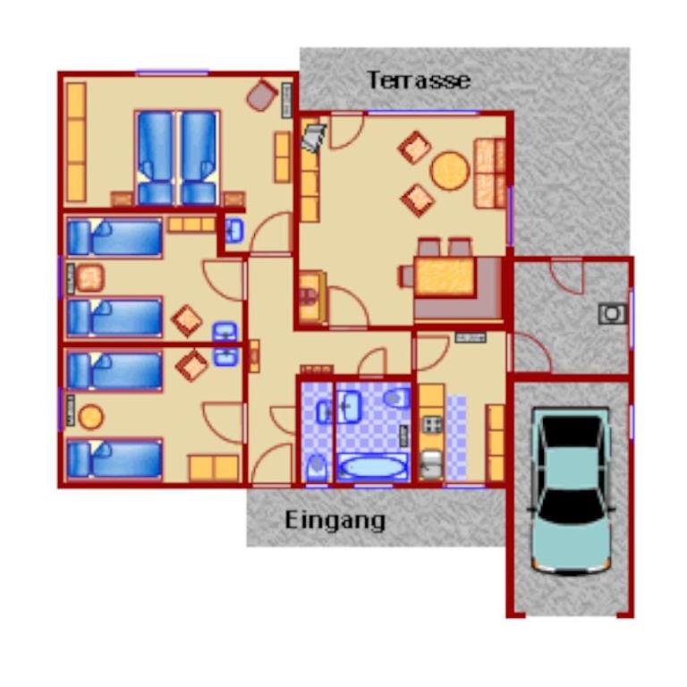 Ferienhaus im Feriendorf Reichenbach B19 - Three-Bedroom House with Terrace - 6