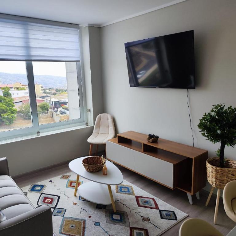 505 ,Depto studio NEW!, Boutique - Habitación Familiar con vista lateral al mar - 8