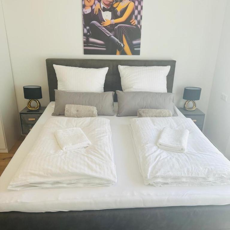 KJ Ferienwohnung bis 5P-Zentral-Balkon-WIFI-Parken - Apartment mit 2 Schlafzimmern - 20