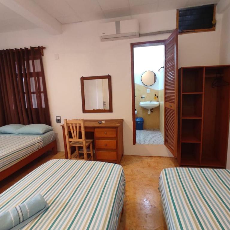 Hotel Papaya Surf - Habitación Cuádruple - vistas al jardín - 2