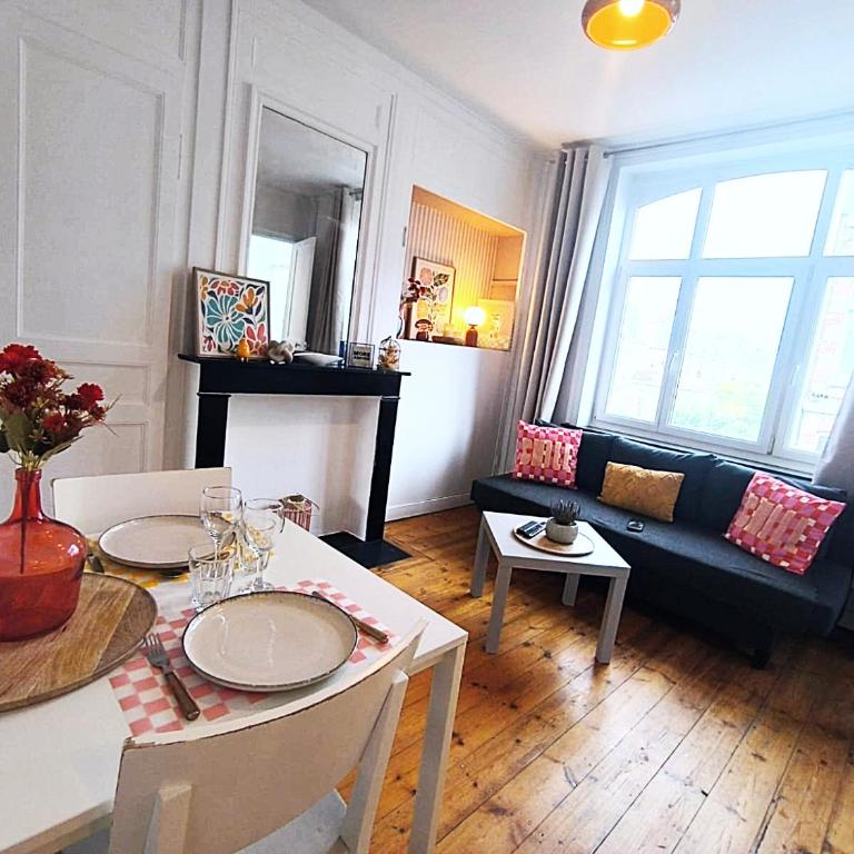 Appartement Charmant - Lille Vauban - Proche Metro - Universite - Appartamento con 1 Camera da Letto - 48