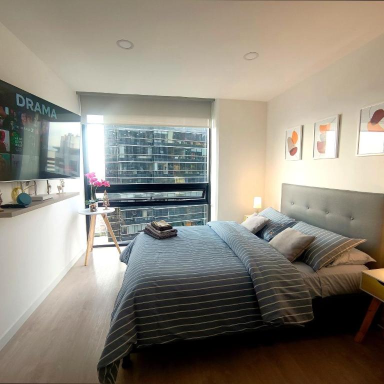 AH/Loft con Alexa, Parking, Gym, Coworking, Usaquén - Apartamento con vistas a la ciudad - 1