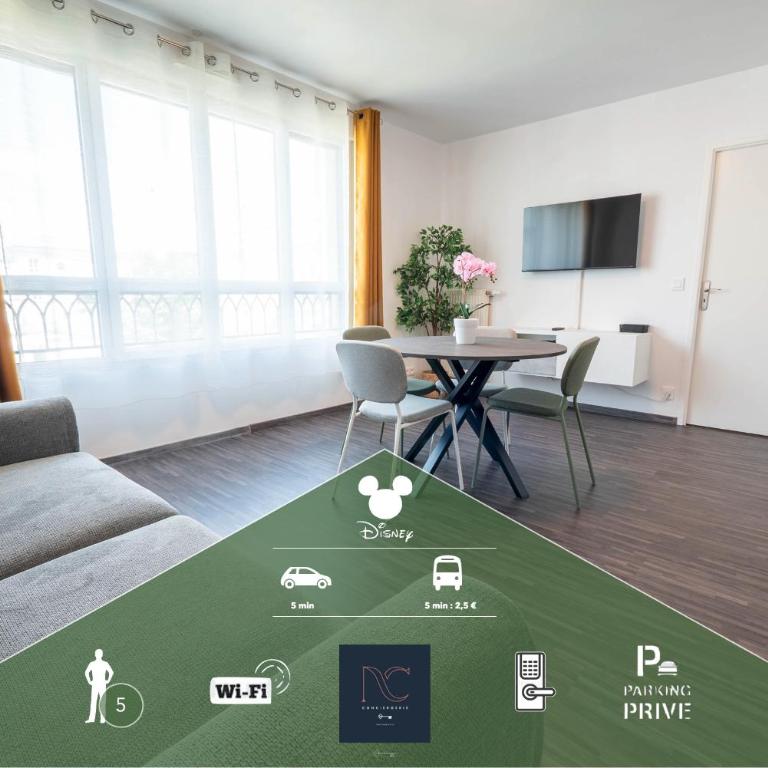 Disneyland-Paris, 5 pers, Wifi, Parking privé - Apartment mit 1 Schlafzimmer - 1