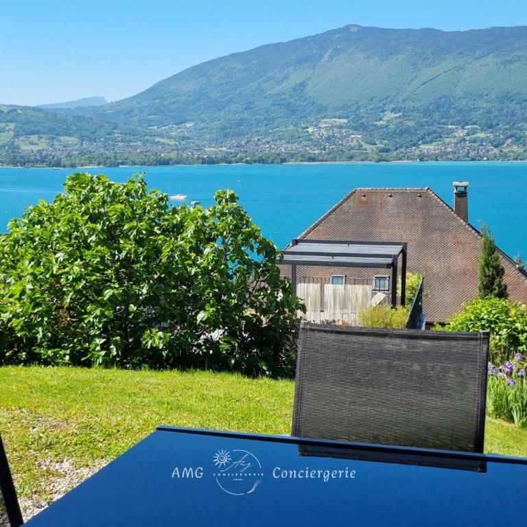 Splendide Vue sur le Lac ! 5mn des plages, parking privé - Appartement 2 Chambres - 9