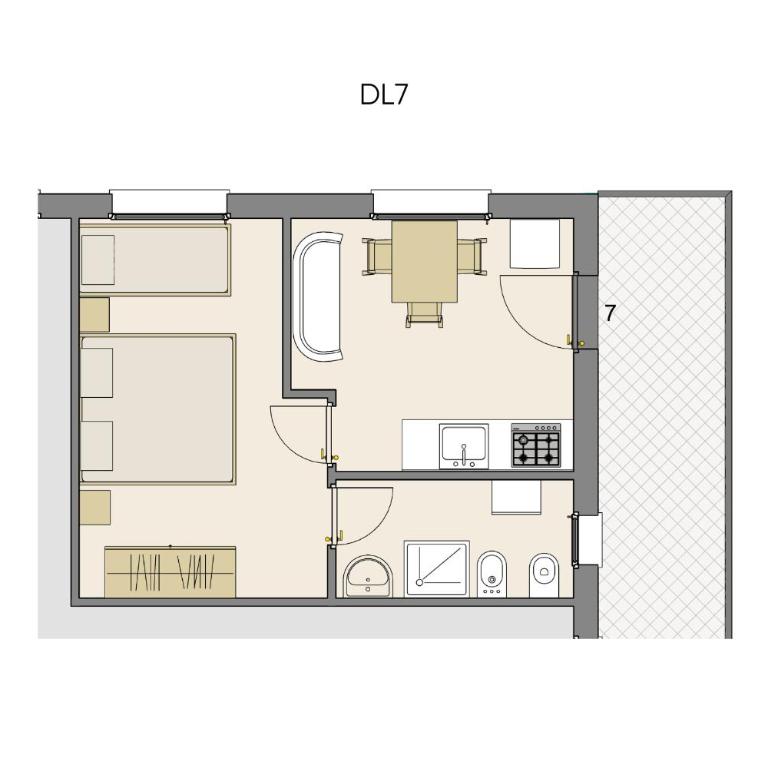 Appartamenti Casa De Lazzari - Piazza Brescia - Adria Holiday Jesolo - FAMILY APARTMENTS - Appartamento con 1 Camera da Letto - 14