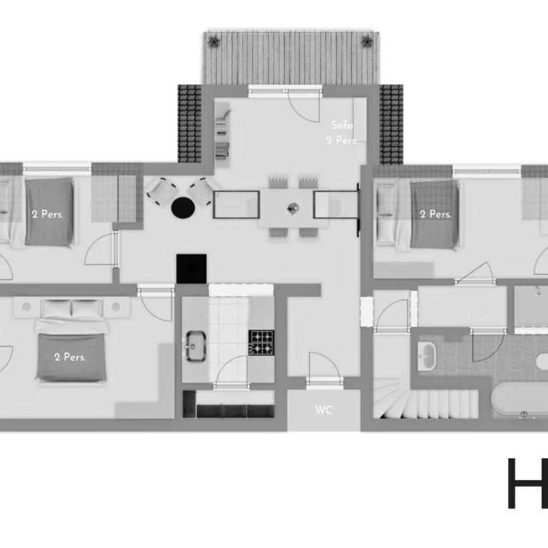 HØV - Boutique-Apartments im Allgäu - Natur & Design - Deluxe Apartment mit 3 Schlafzimmern - 18