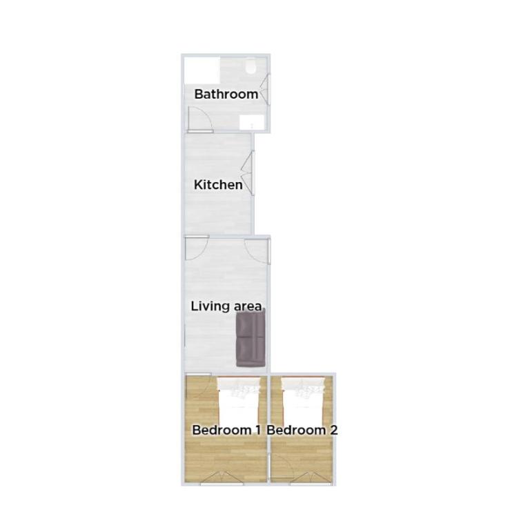2 chambres, proche hyper centre - Two-Bedroom Apartment - 16