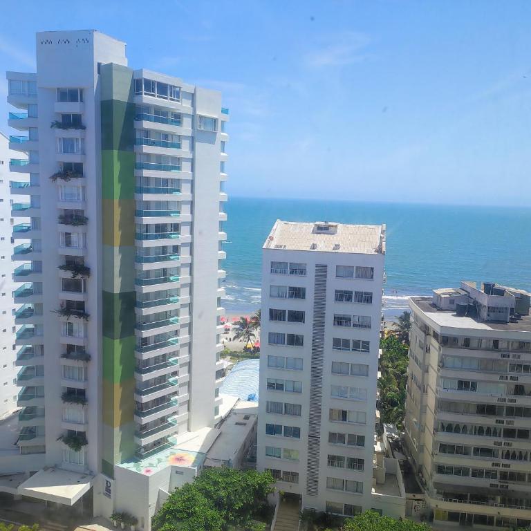 Cartagena Beach con vista al mar - Three-Bedroom Apartment - 12