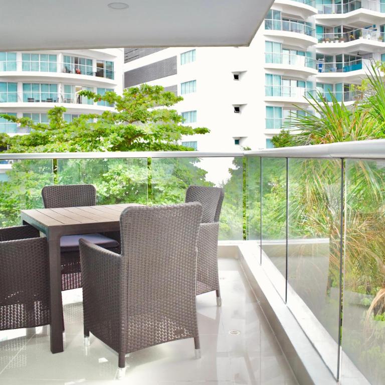 Exclusivo apartamento de lujo frente al mar en Los Morros, con acceso directo y privado a la mejor playa de Cartagena - Two-Bedroom Apartment with Balcony and Sea View - 35
