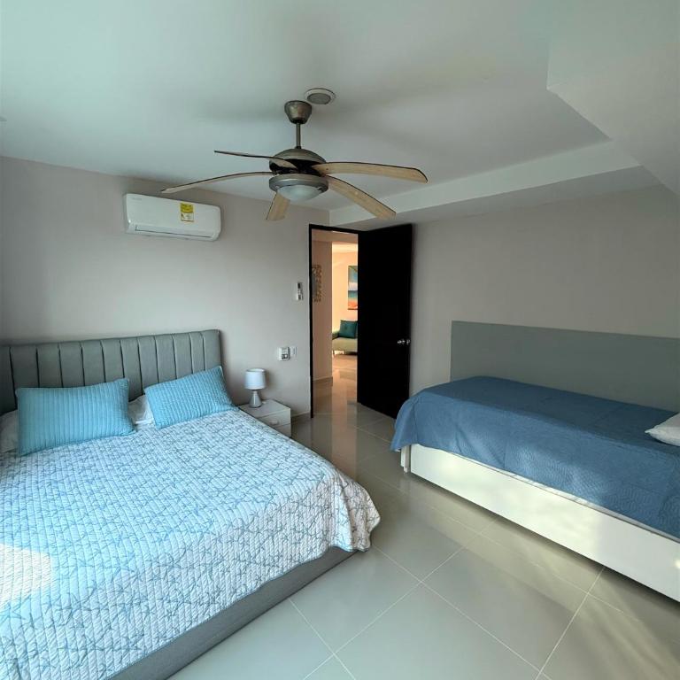 Exclusivo apartamento de lujo frente al mar en Los Morros, con acceso directo y privado a la mejor playa de Cartagena - Two-Bedroom Apartment with Balcony and Sea View - 28