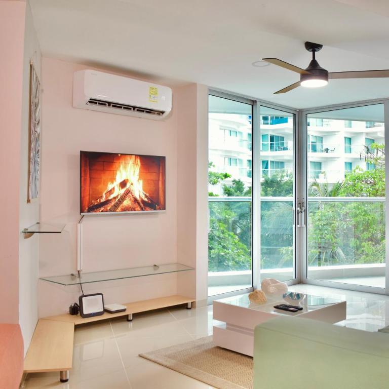 Exclusivo apartamento de lujo frente al mar en Los Morros, con acceso directo y privado a la mejor playa de Cartagena - Two-Bedroom Apartment with Balcony and Sea View - 14