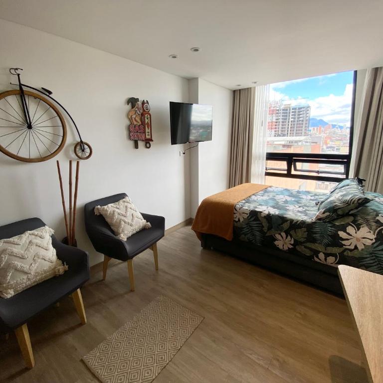 Moderno apartamento en Chapinero - WiFi, gym, coworking, seguridad 24h - Apartamento de 1 dormitorio - 35