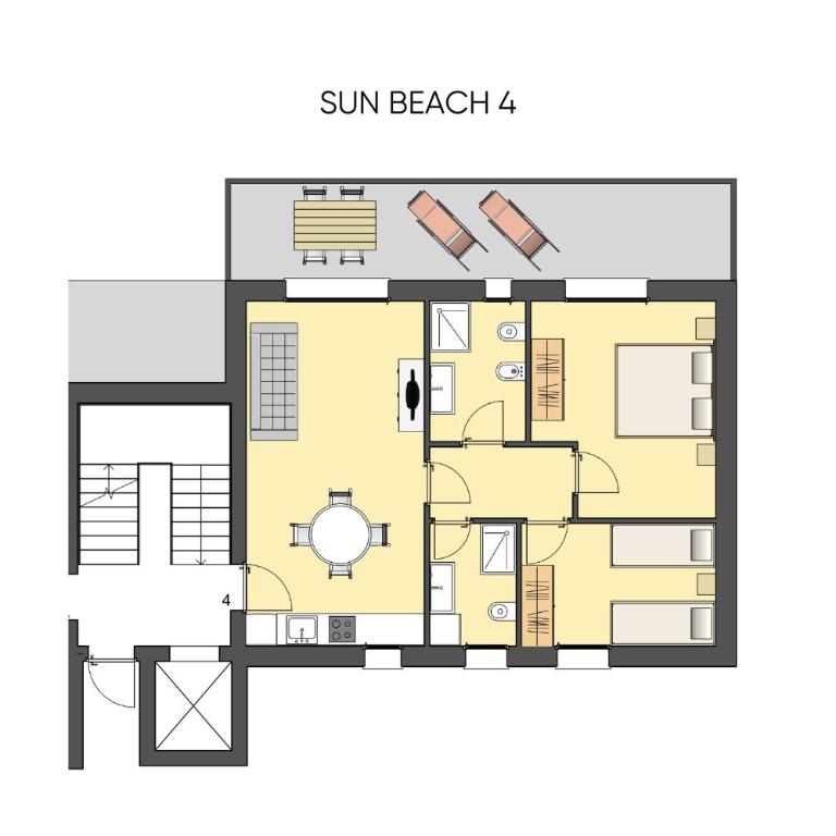 Sun Beach Residence con Piscina - Piazza Brescia - Adria Holiday Jesolo - FAMILY APARTMENTS - Two-Bedroom Apartment - 31