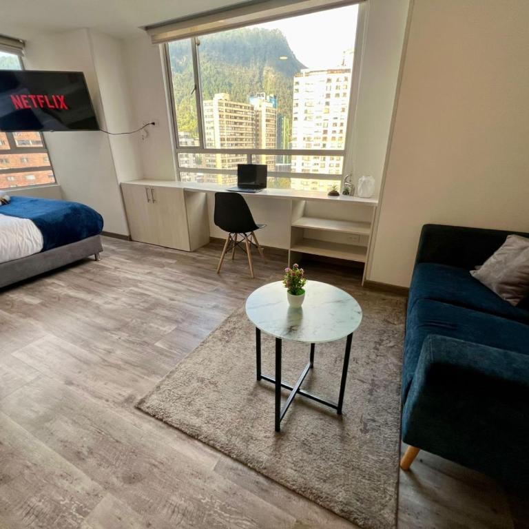 Acqua Loft moderno terraza y vista a Monserrate - Apartamento de 1 dormitorio - 8