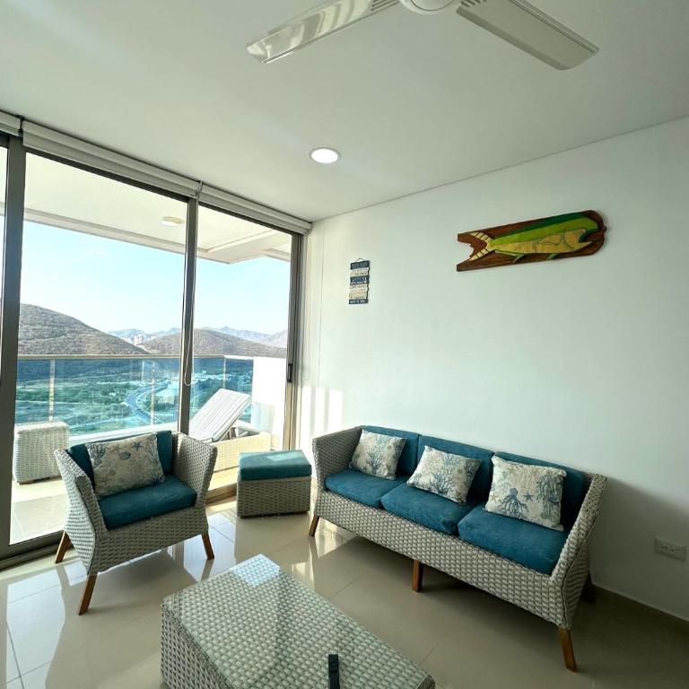 Apartamento completo en Club de Playa en Santa Marta - Three-Bedroom Apartment - High Floor - 9