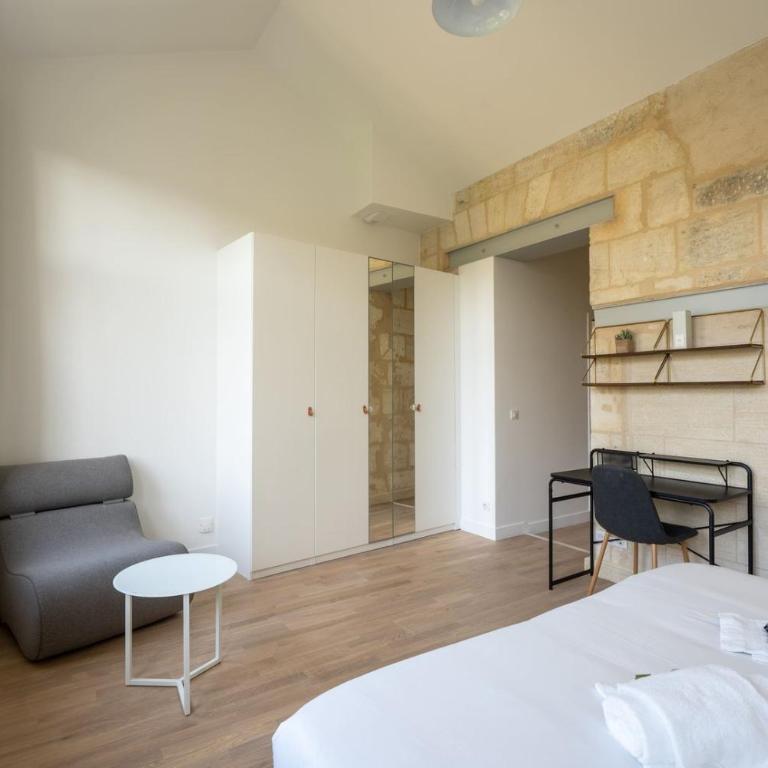 Résidence Coliving Bordeaux : Chambres Privées Tout Inclus - Chambre Double avec Salle de Bains Privative - 3
