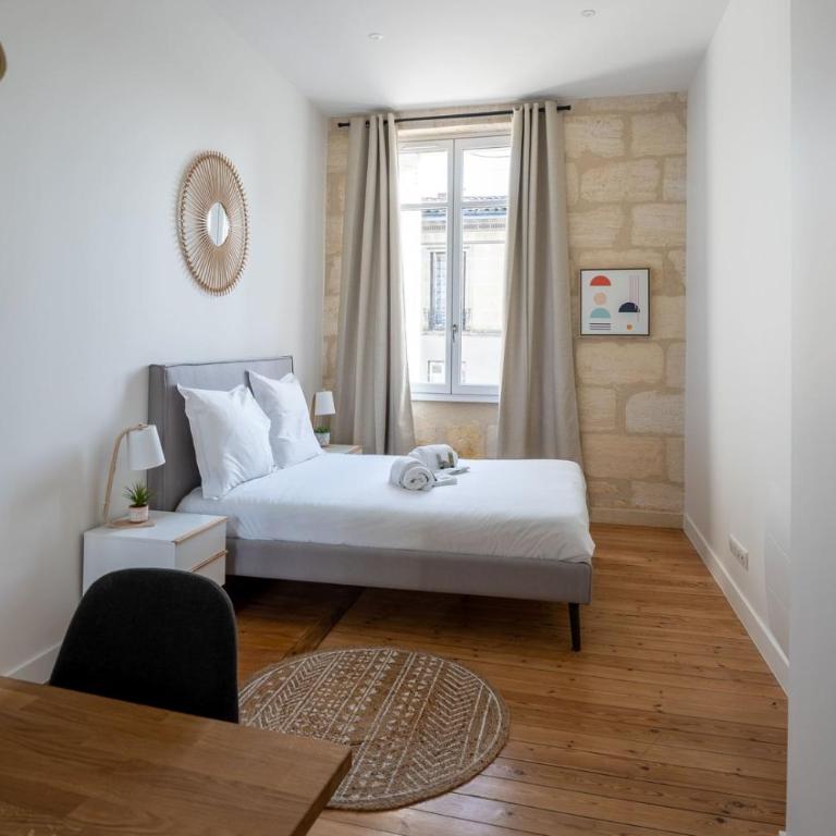 Résidence Coliving Bordeaux : Chambres Privées Tout Inclus - Chambre Double avec Salle de Bains Privative - 3