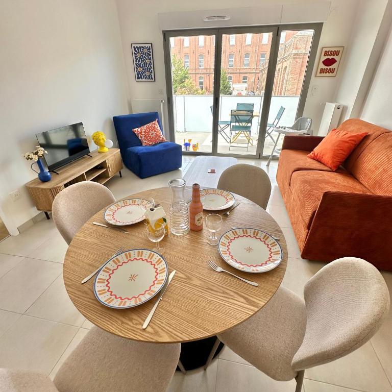 Emilie - Appart avec balcon à deux pas de la plage de Berck - Apartment mit 1 Schlafzimmer und Balkon - 14