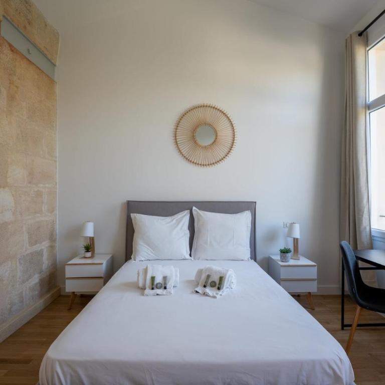 Résidence Coliving Bordeaux : Chambres Privées Tout Inclus - Chambre Double avec Salle de Bains Privative - 2