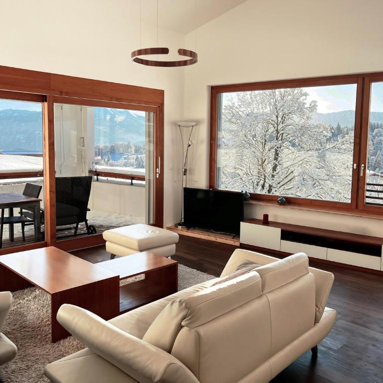 Edelweiss Ferienwohnung, Panoramablick - Apartment mit Blick auf die Berge - 3