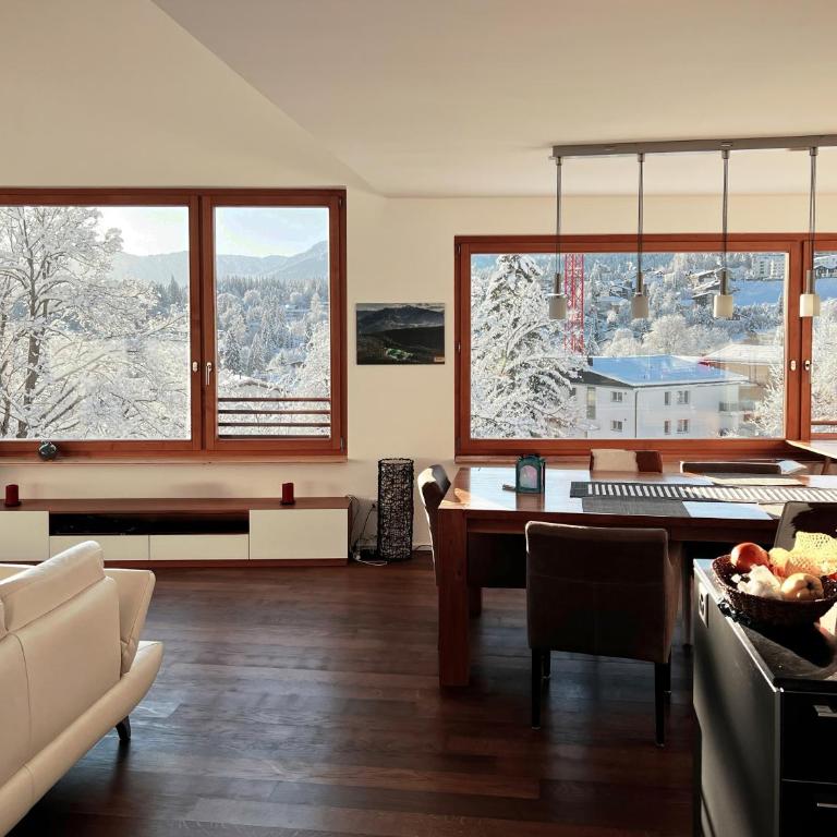Edelweiss Ferienwohnung, Panoramablick - Apartment mit Blick auf die Berge - 6