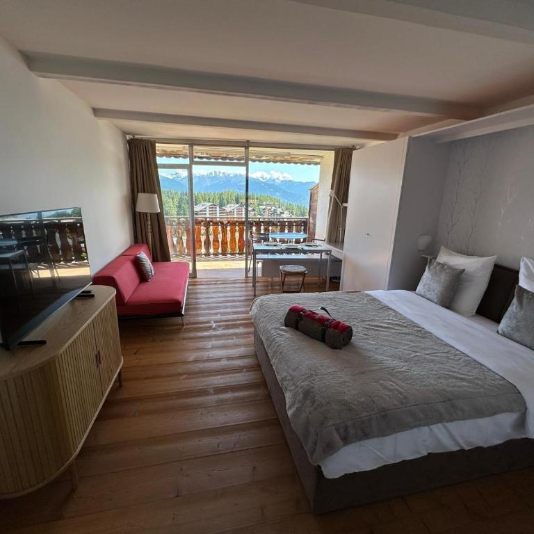 Studio avec vue Alpes - Spa, piscines & parking privé à l'Hôtel de l'Etrier - Appartement 1 Chambre - 4