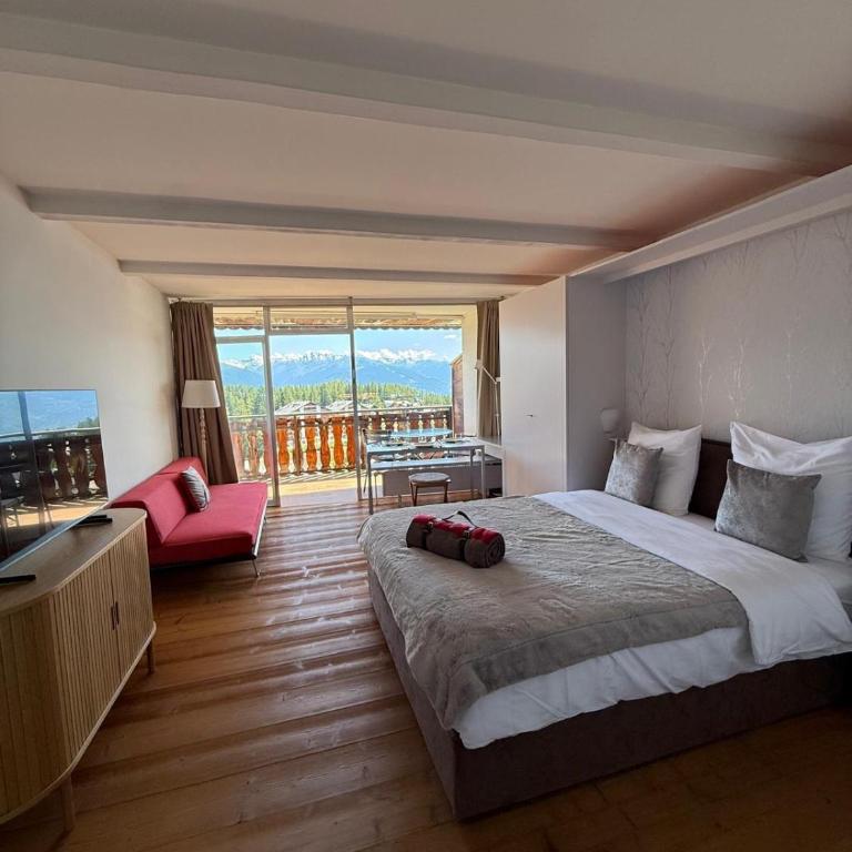 Studio avec vue Alpes - Spa, piscines & parking privé à l'Hôtel de l'Etrier - Appartement 1 Chambre - 11