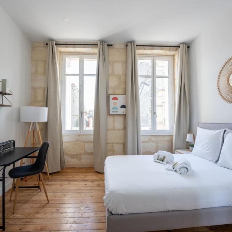 Résidence Coliving Bordeaux : Chambres Privées Tout Inclus - Chambre Double avec Salle de Bains Privative - 2