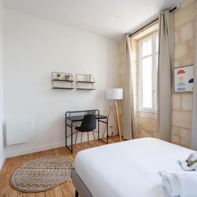 Résidence Coliving Bordeaux : Chambres Privées Tout Inclus - Chambre Double avec Salle de Bains Privative - 4