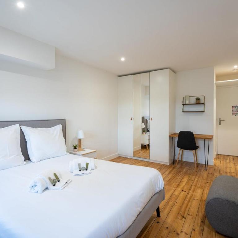 Résidence Coliving Bordeaux : Chambres Privées Tout Inclus - Chambre Double avec Salle de Bains Privative - 1
