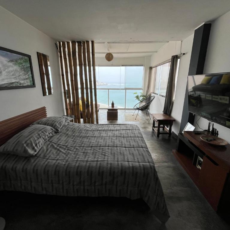 mini departamento frente al mar - Apartamento de 1 dormitorio - 6