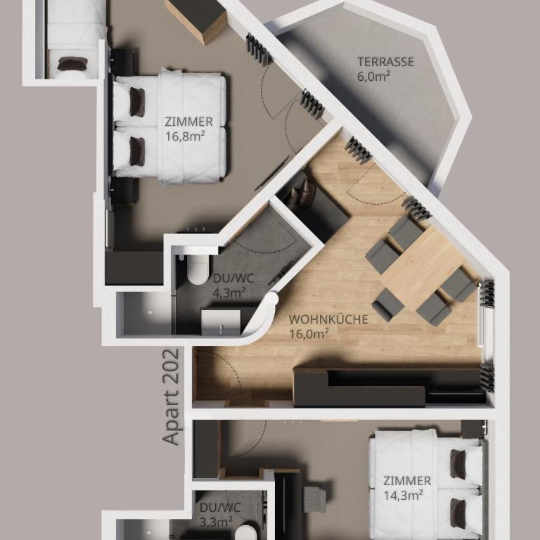 Apart Maximilian - Superior Apartment mit 2 Schlafzimmern - 1