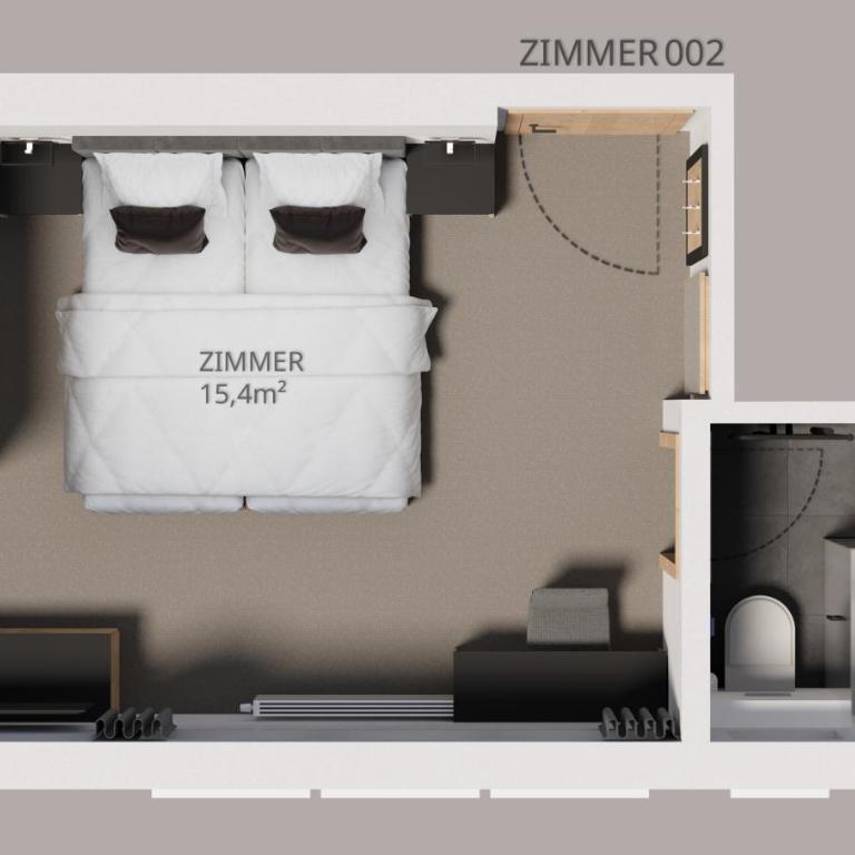 Apart Maximilian - Economy Doppelzimmer - 2