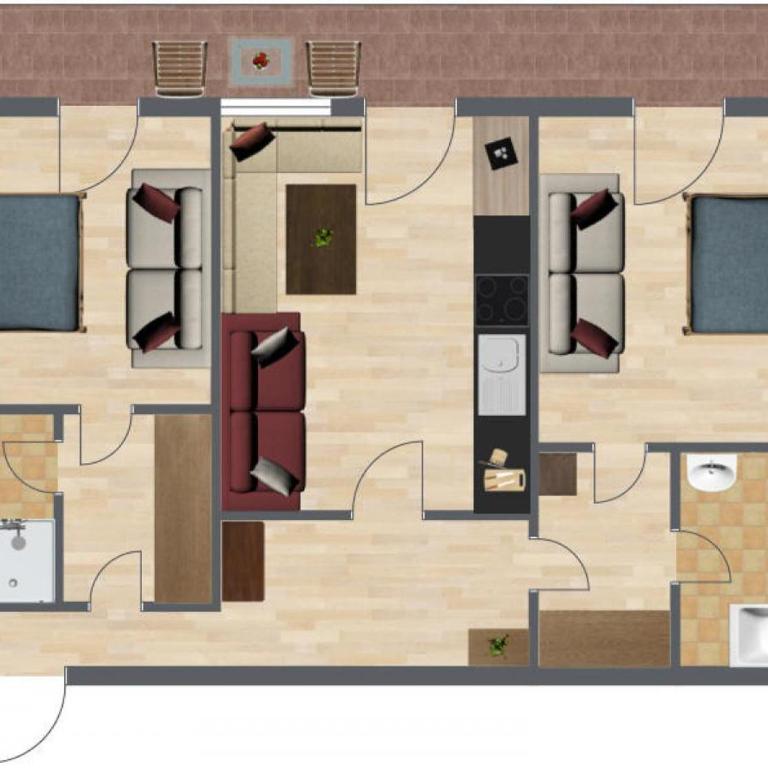 Haus Benedikt - Deluxe Apartment mit 2 Schlafzimmern und Balkon - 2