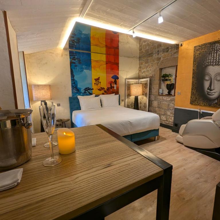 Les suites du Bouddha Bleu - Apartamento Superior con sauna - 7