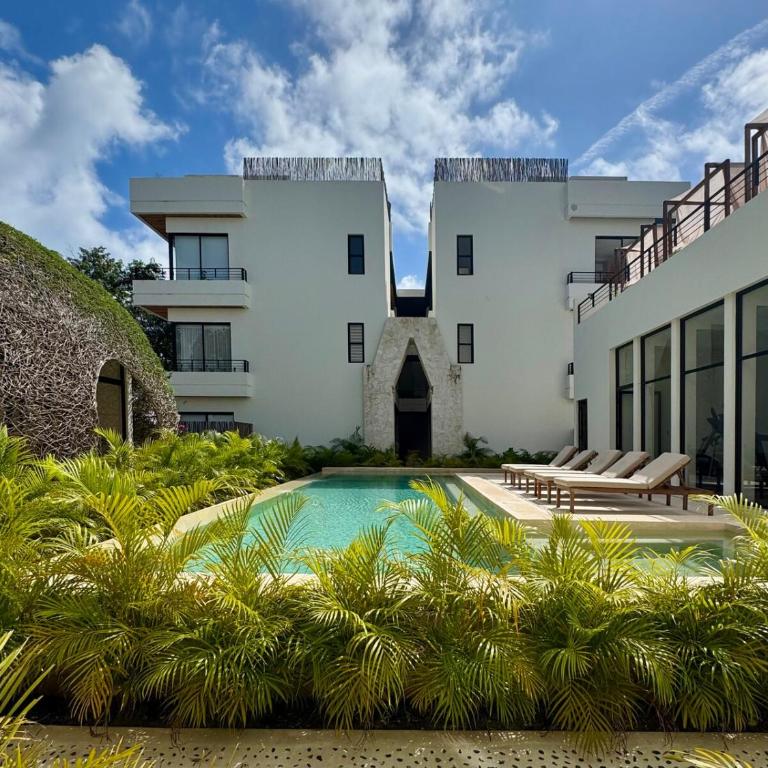 Paam Cheel Nest 111 Tulum - Near Tulum site, private pool - Apartamento de 1 dormitorio con vistas a la piscina - 23