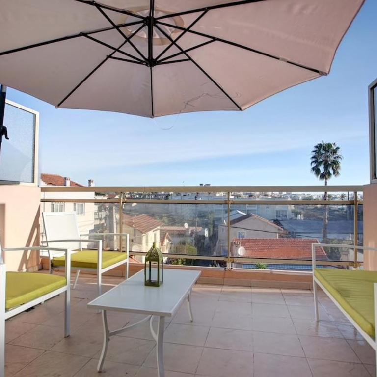 Charmant 2 p, piscine, terrasse, aperçu mer, proximité Cannes, Antibes, Monaco - Appartamento con 1 Camera da Letto - 6