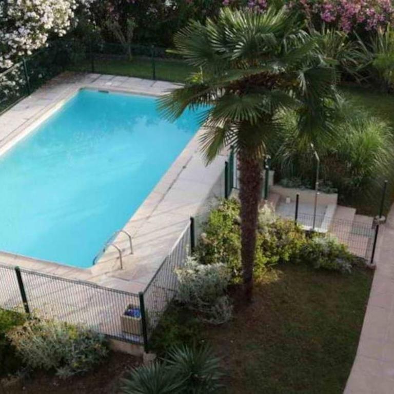 Charmant 2 p, piscine, terrasse, aperçu mer, proximité Cannes, Antibes, Monaco - Appartamento con 1 Camera da Letto - 8