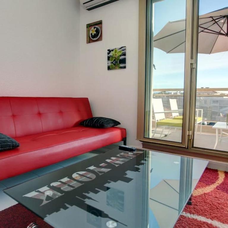 Charmant 2 p, piscine, terrasse, aperçu mer, proximité Cannes, Antibes, Monaco - Appartamento con 1 Camera da Letto - 10