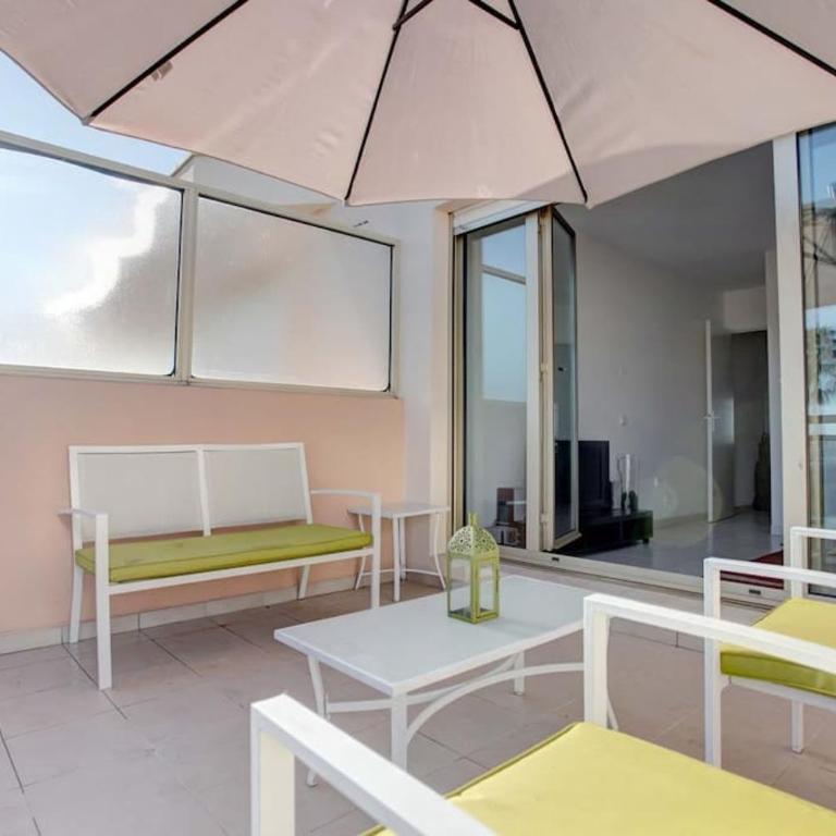Charmant 2 p, piscine, terrasse, aperçu mer, proximité Cannes, Antibes, Monaco - Appartamento con 1 Camera da Letto - 13