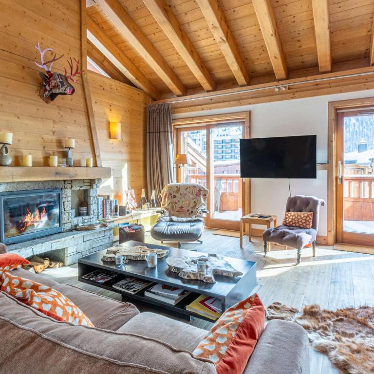 Appartement lumineux et spacieux à Val-d'Isère avec cheminée et prestations de luxe - FR-1-694-82 - Apartment - 3