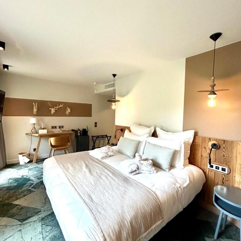 Auberge d'Aillon et d'Ailleurs - Chambre Double ou Lits Jumeaux avec Balcon - 8
