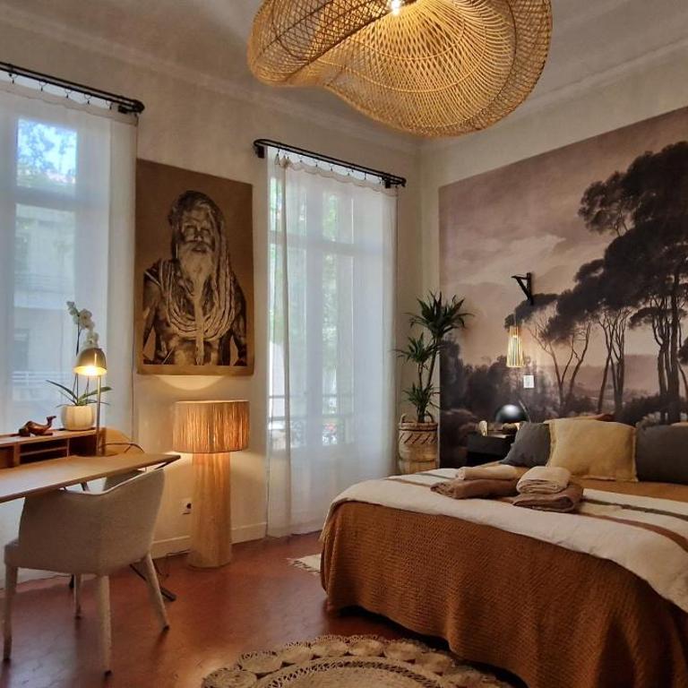 Divine Idylle Luxe 3 chambres, terrasse 130m2, jacuzzi, Clim 5 m Cours Mirabeau - Appartamento con 3 Camere da Letto - 48