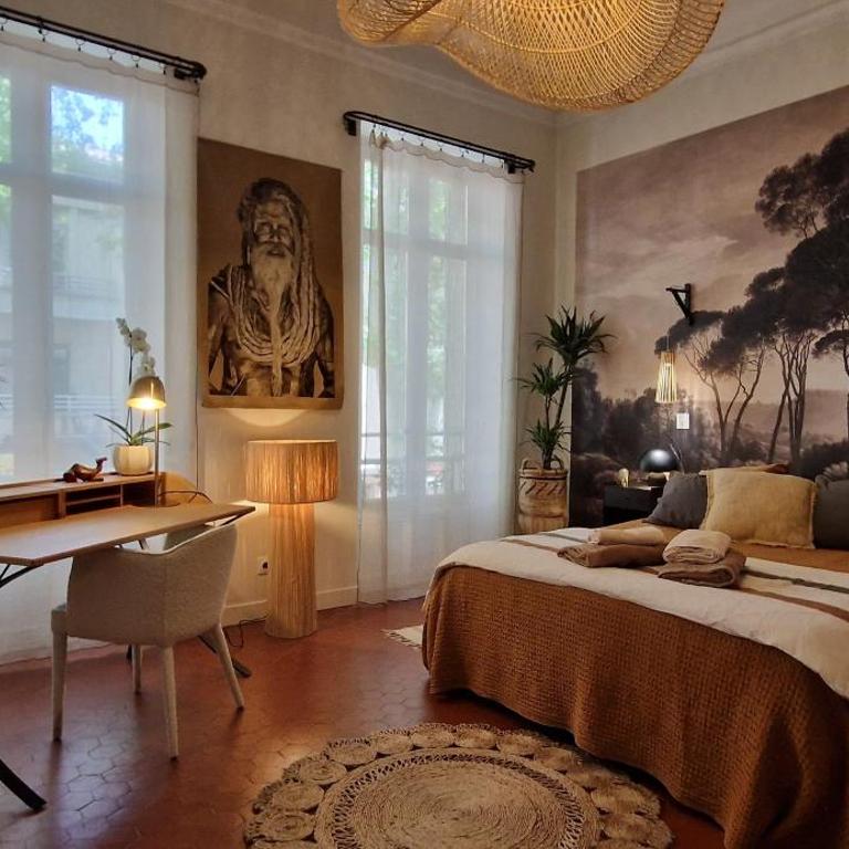 Divine Idylle Luxe 3 chambres, terrasse 130m2, jacuzzi, Clim 5 m Cours Mirabeau - Appartamento con 3 Camere da Letto - 43
