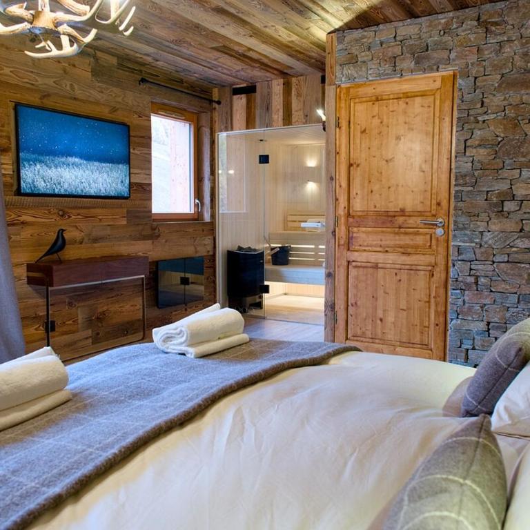 Superbe duplex sauna piscine Vars - pied des pistes - Four-Bedroom Luxury Apartment - 32